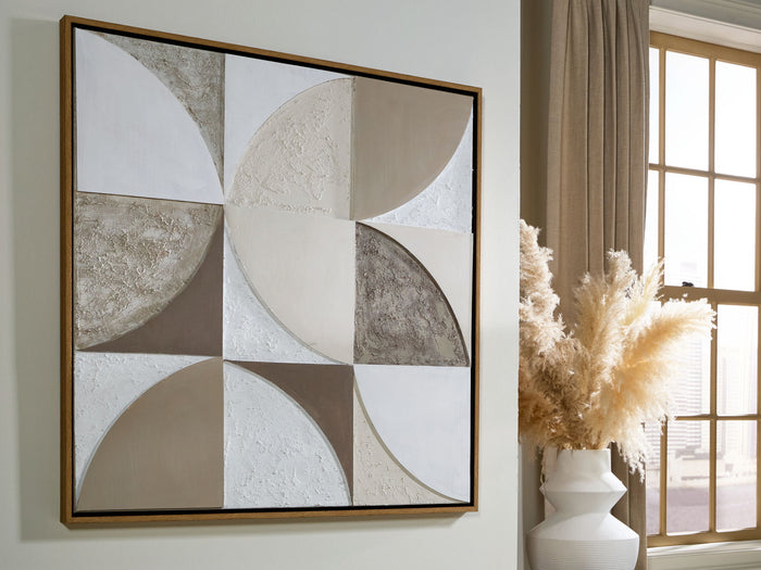 Harelman - Wall Art - Tan / Taupe / White image 3