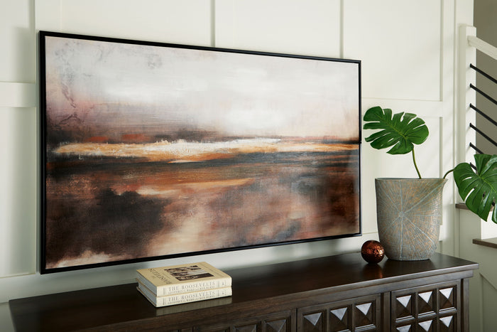 Drewland - Wall Art - Black / Brown / Orange image 3