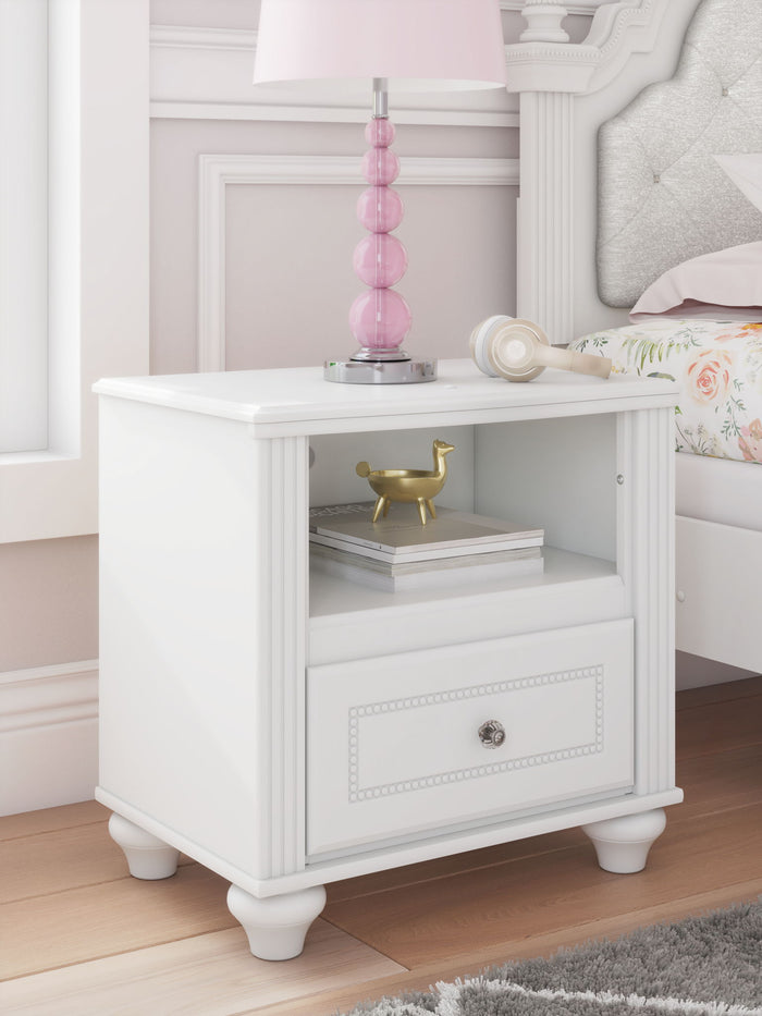 Kozlani - One Drawer Night Stand - White image 4