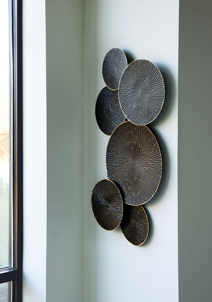 Rhetlen - Wall Decor - Black / Gold Finish image 3