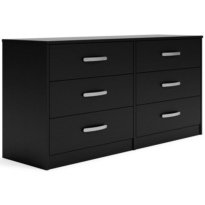 Finch - Six Drawer Dresser - Black image 1