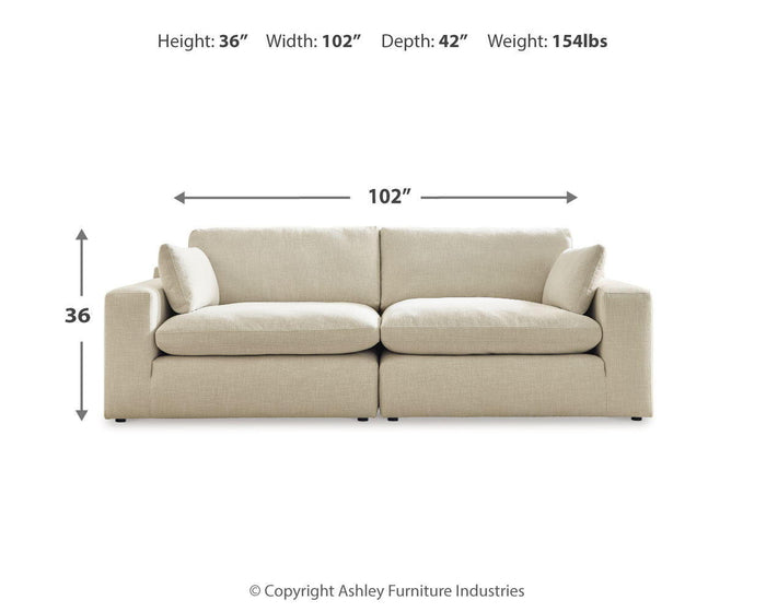 Elyza - Loveseat 2 Pc Sectional - Linen image 3