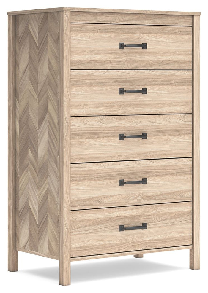 Battelle - Five Drawer Chest - Tan image 1