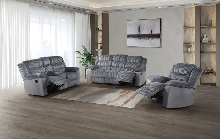 Briar Glider Reclining Chair, Grey Corduroy image 2