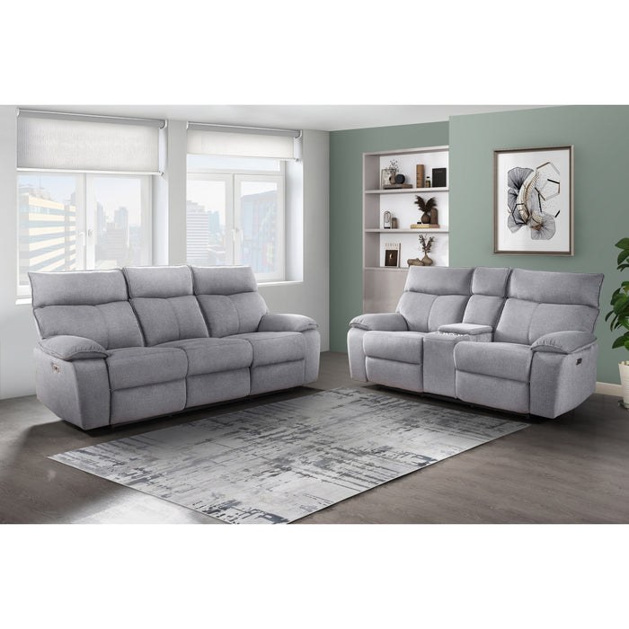 Avery Power Double Reclining Sofa, Grey image 9