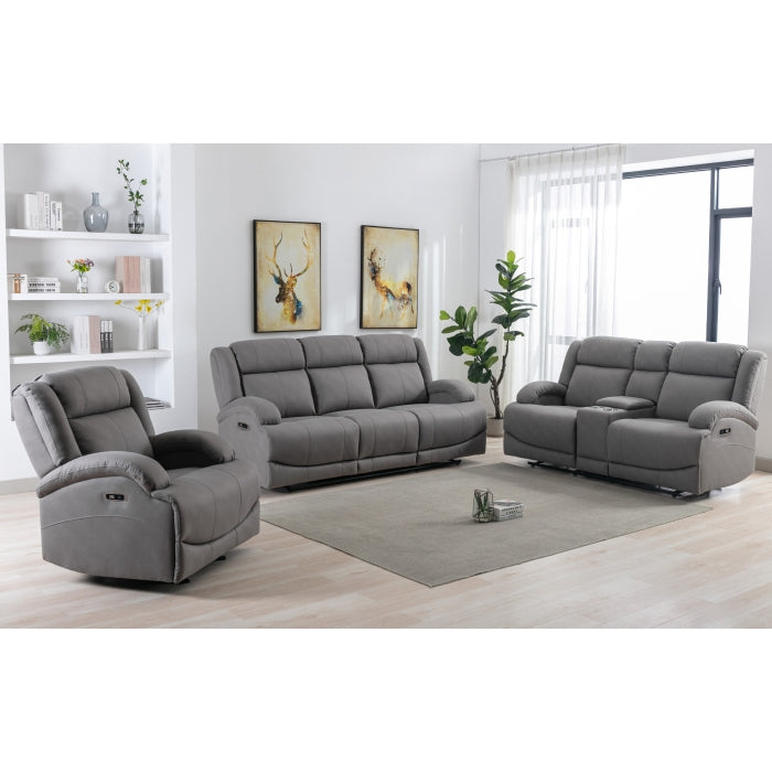 Finley Power Double Reclining Sofa, Grey image 4
