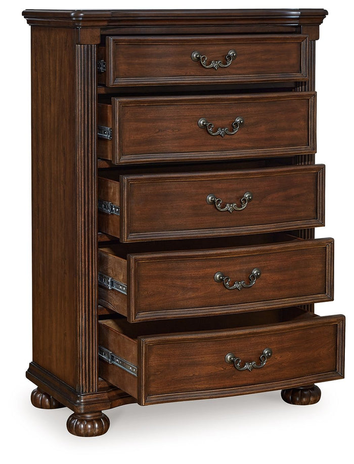 Lavinton - Five Drawer Chest - Brown image 4