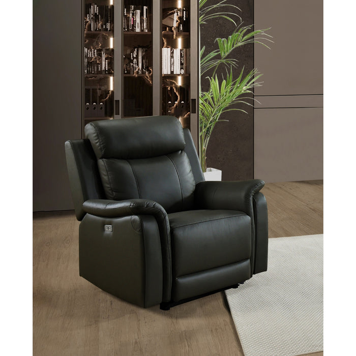 Kova Power Glider Recliner, Black Leather image 7