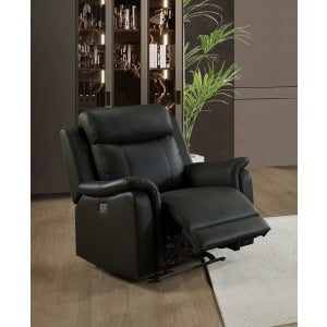 Kova Power Glider Recliner, Black Leather image 9