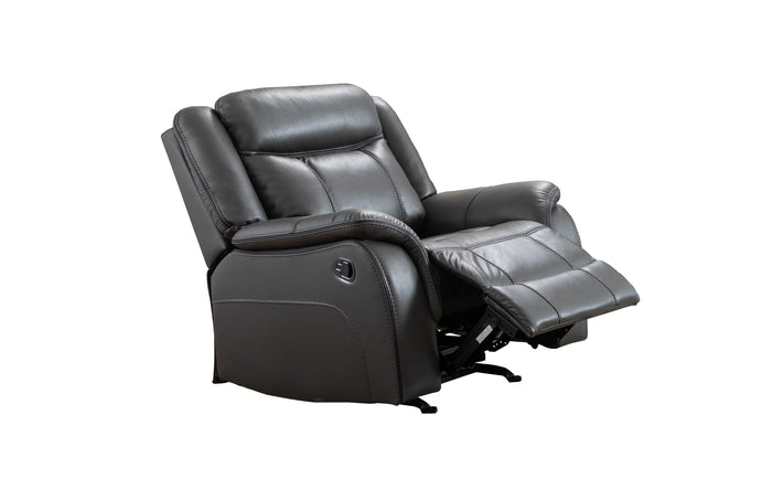 Mercer Rocker Recliner, Grey Leather Gel image 10