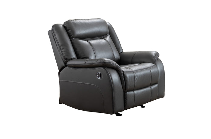 Mercer Rocker Recliner, Grey Leather Gel image 9