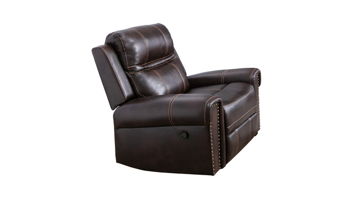 Arden Rocker Recliner, Brown Leather Gel image 9