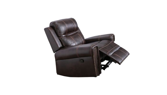 Arden Rocker Recliner, Brown Leather Gel image 10