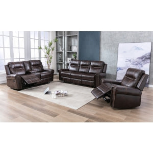 Arden Reclining Sofa, Brown Leather Gel image 6
