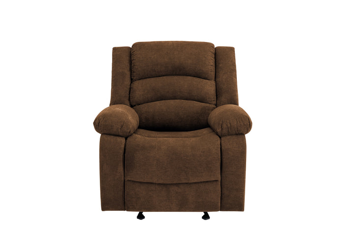 Nova Rocker Recliner, Brown Fabric image 9
