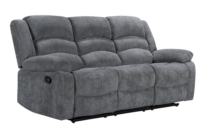 Nova Reclining Sofa, Grey Fabric image 10