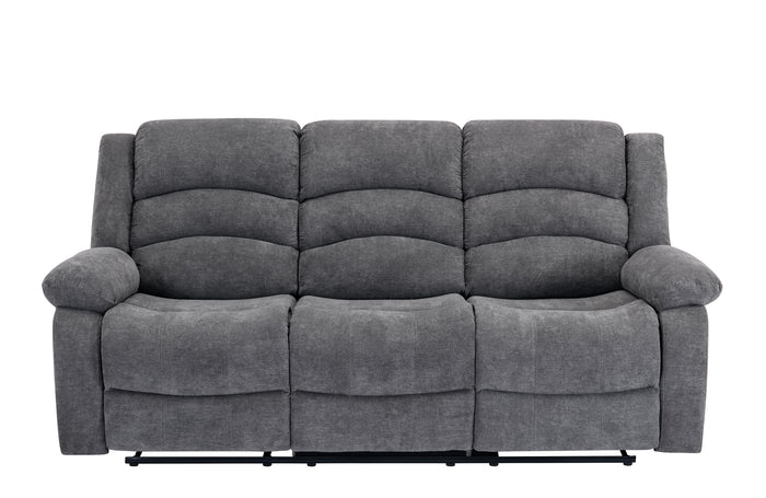 Nova Reclining Sofa, Grey Fabric image 9