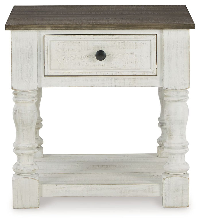 Havalance - Square End Table - White / Gray image 3