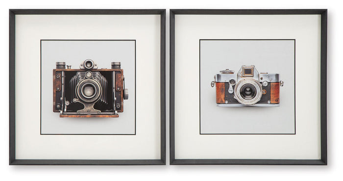 Dirkgrove - Wall Art Set (Set of 2) - Black / White / Brown image 1