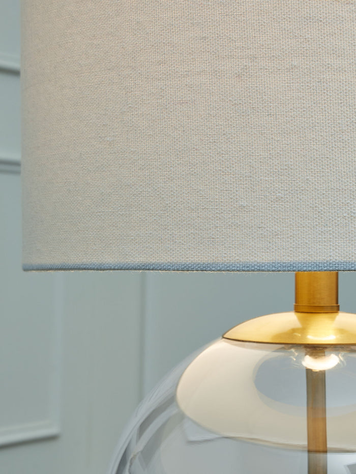 Samder - Glass Table Lamp  - White image 3