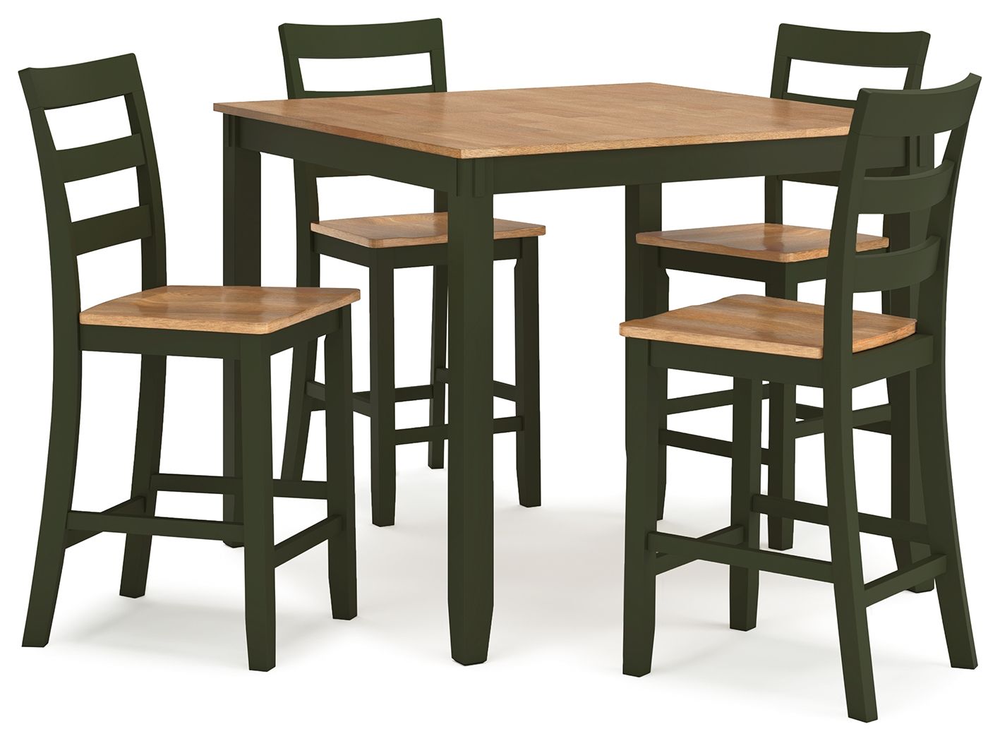 Green / 5 Pc. Table, 4 Chairs