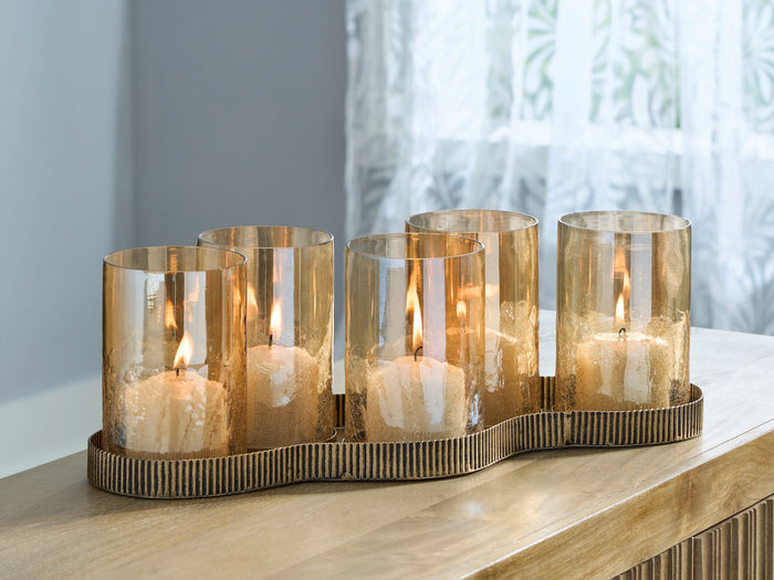 Evereton - Candle Holder - Antique Gold Finish image 2