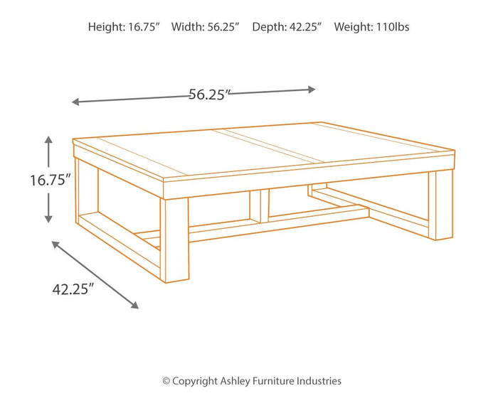 Watson - Rectangular Cocktail Table - Dark Brown image 3