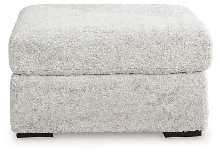 Cuddle Plush - Oversized Accent Ottoman - Arctic image 3