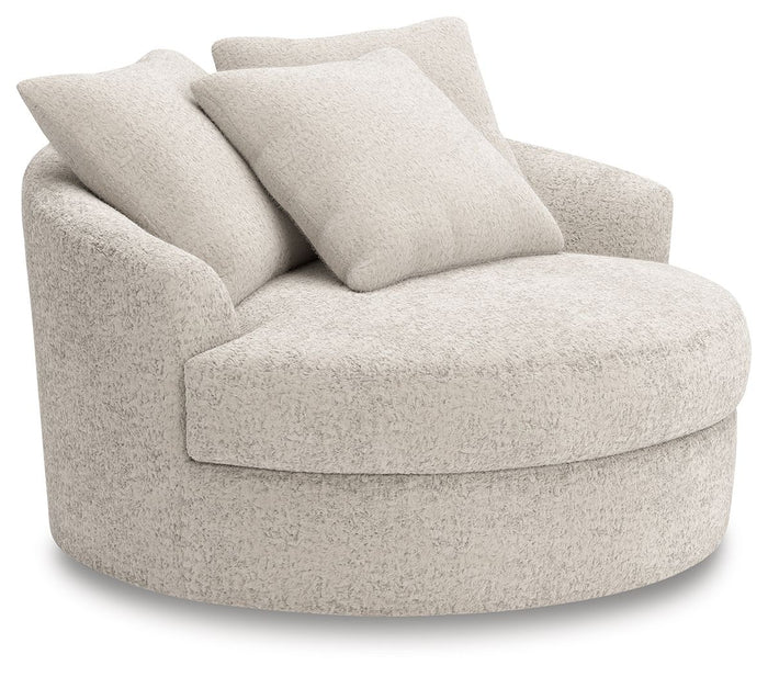 Cuddle Plush - Oversized Swivel Accent Chair - Arctic image 1