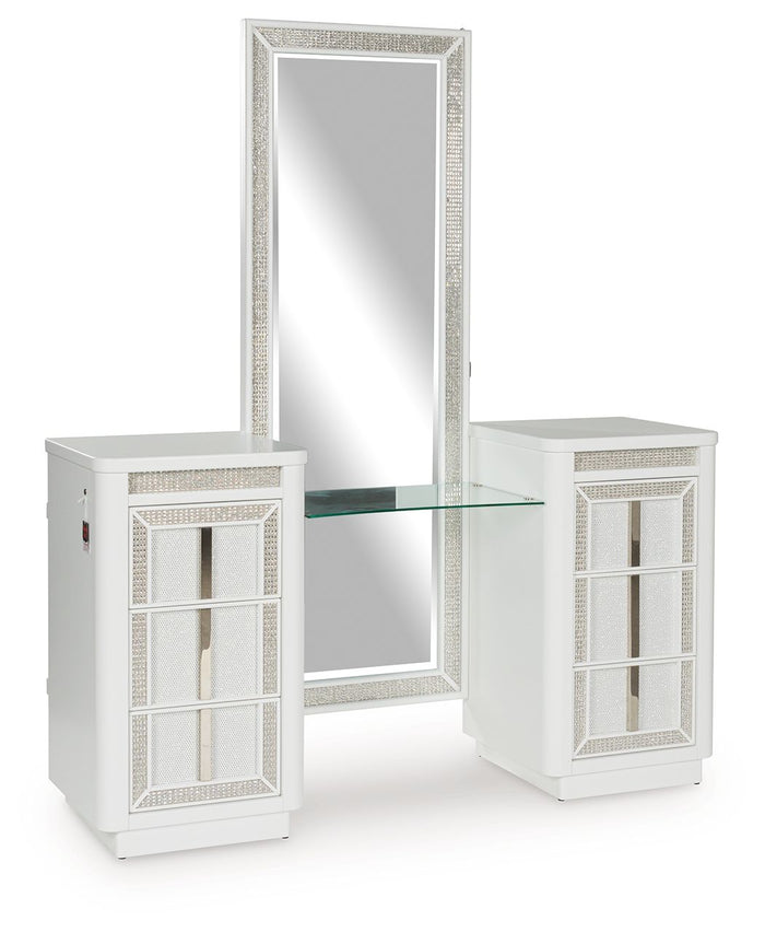Chalanna - Vanity With Mirror - White image 1