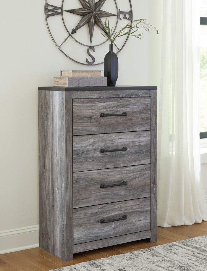 Bronyan - Four Drawer Chest - Dark Gray image 4
