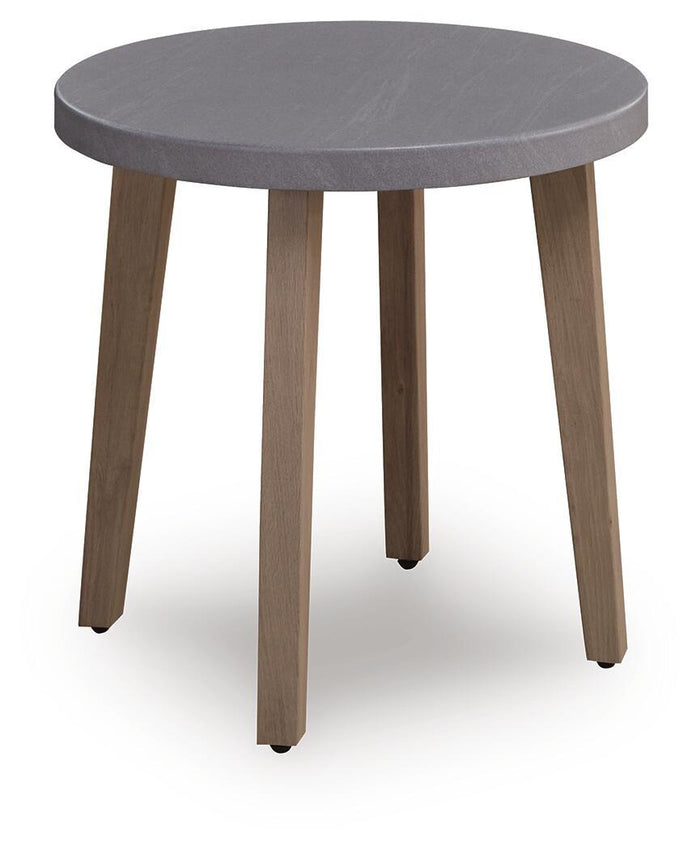 Harmony Headlands - Round End Table - Natural / Gray image 1