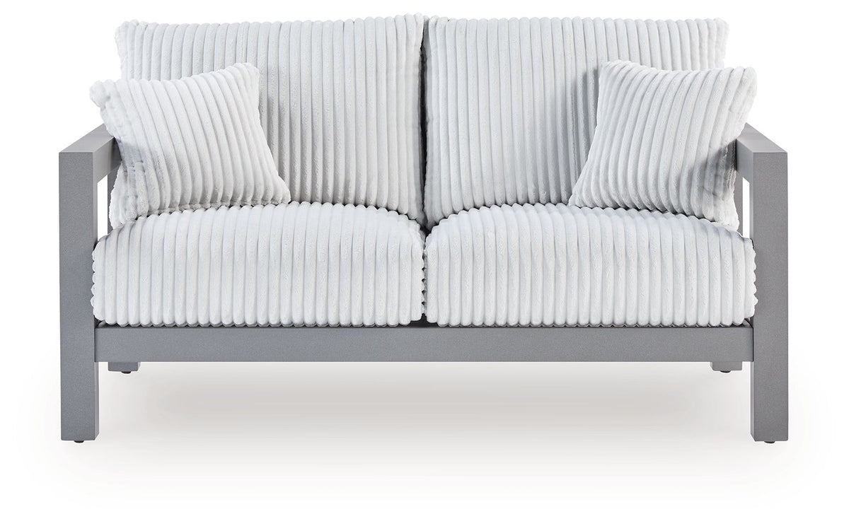 Hurley Park - Loveseat With Cushion - Gray