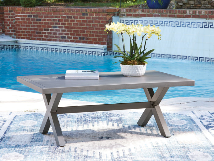 Half Moon Beach - Rectangular Cocktail Table - Gray image 2
