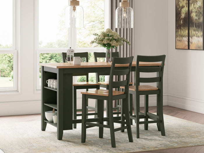 Gesthaven - Rectangular Dining Room Counter Set image 4