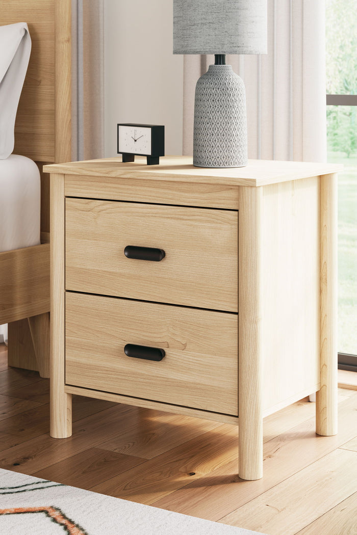 Cabinella - Two Drawer Night Stand - Tan image 3