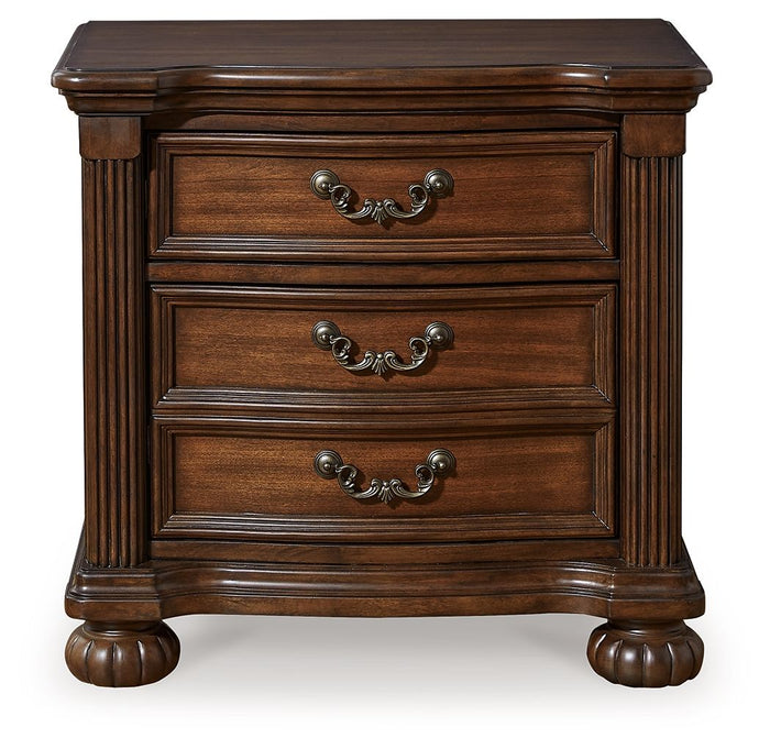 Lavinton - Three Drawer Night Stand - Brown image 3