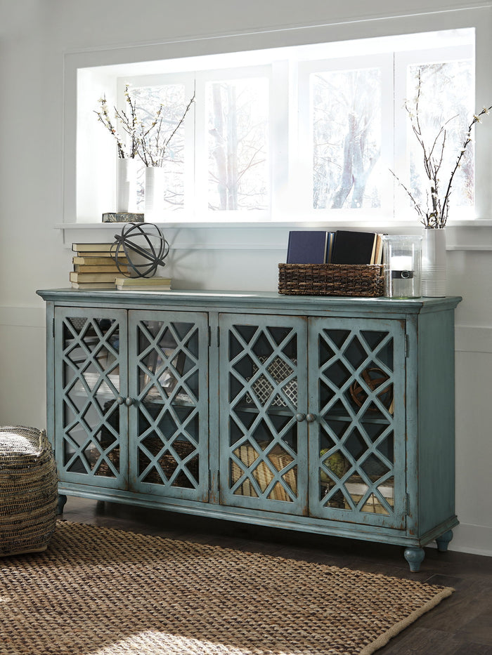 Mirimyn - Accent Cabinet - Vintage Finish - Antique Teal image 4