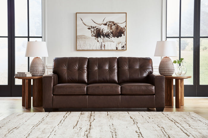 Santorine - Sofa - Leather Match - Dark Brown image 2