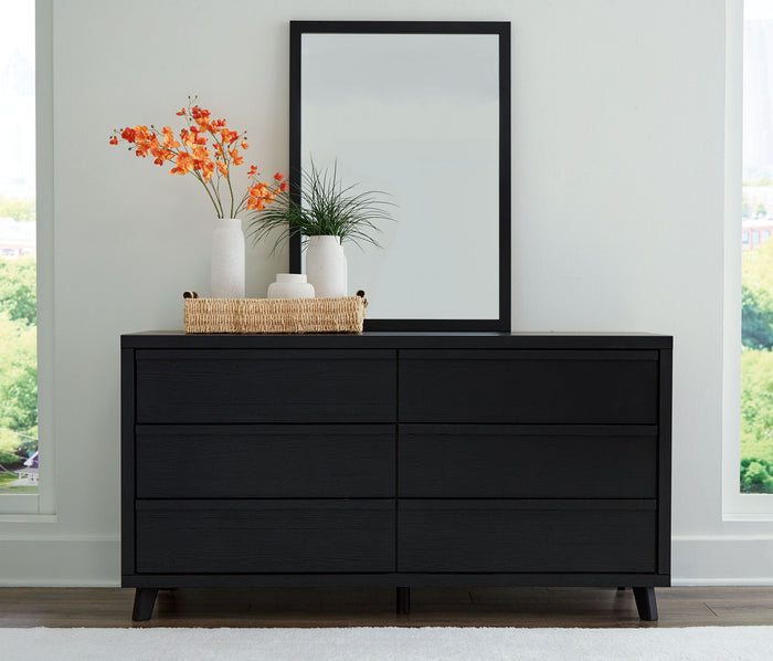 Danziar - Dresser And Mirror - Black image 3