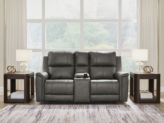 Bleckley - Power Reclining Loveseat With Console / Adjustable Headrest image 6