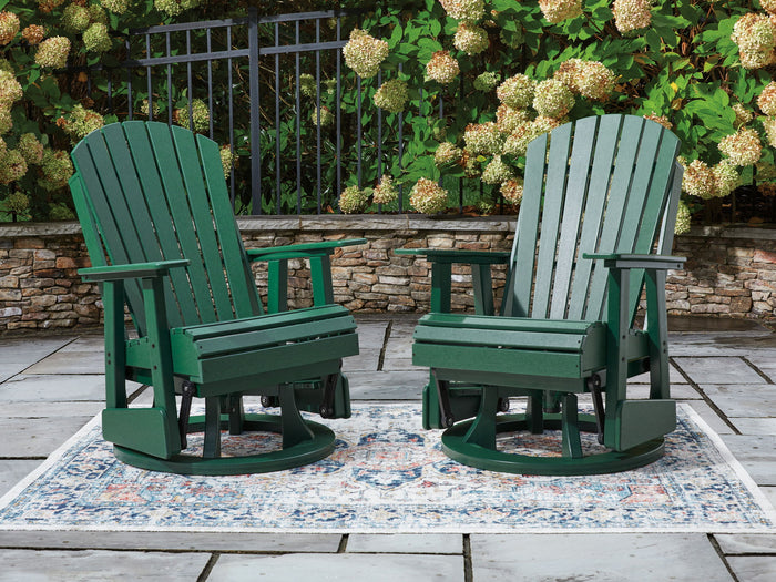 Shell Beach - Swivel Glider Chair - Green image 4