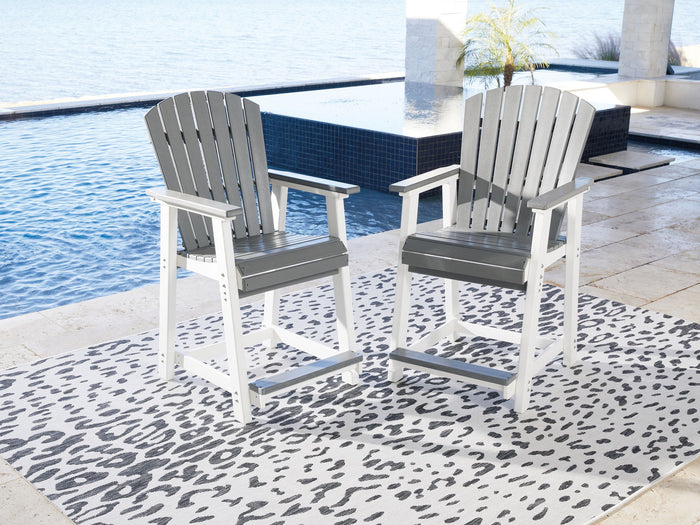Transville - Barstool (Set of 2) - Gray / White image 3