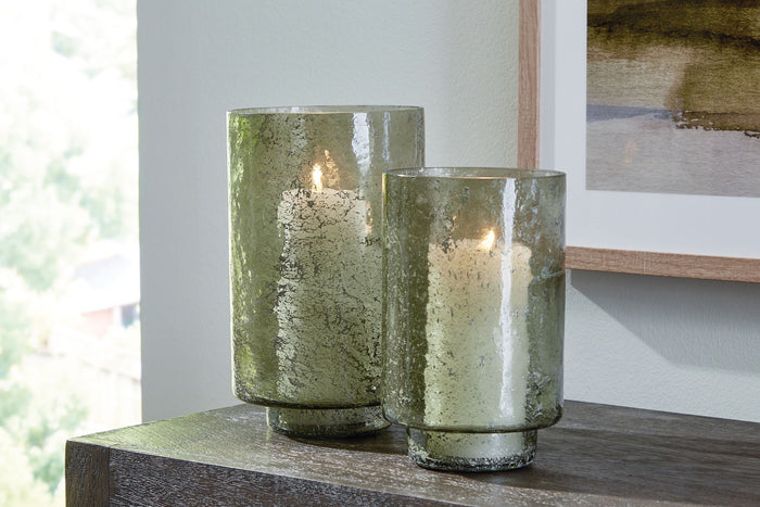 Clarkton - Candle Holder Set (Set of 2) - Green image 3