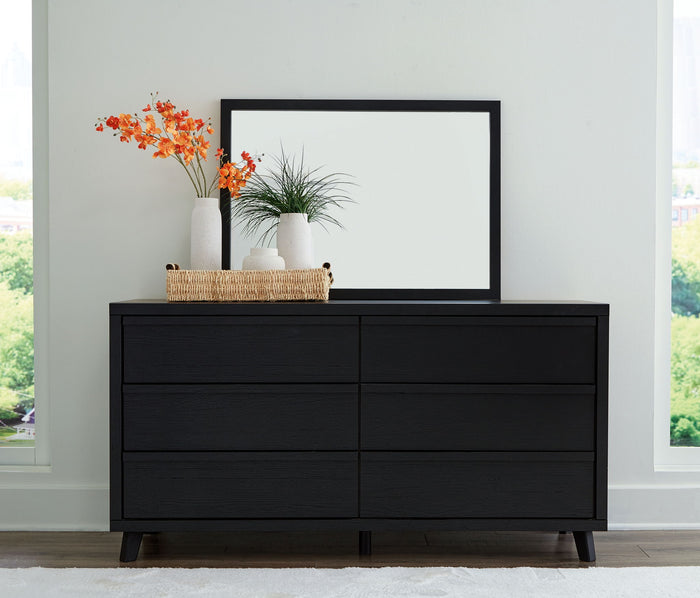 Danziar - Dresser And Mirror - Black image 4