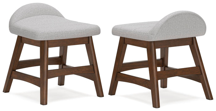 Lyncott - Home Office Desk Chair - Light Gray / Brown image 4