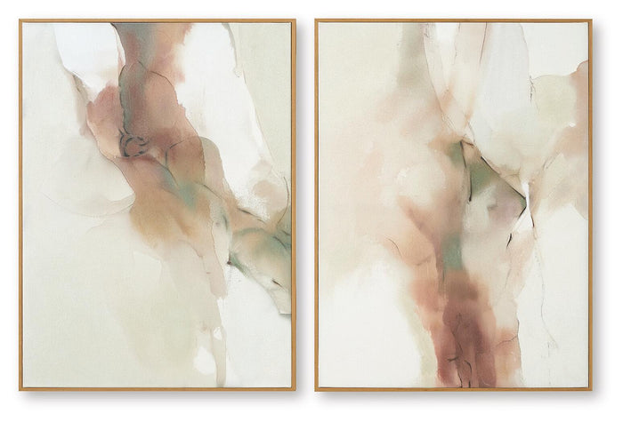 Brettwarth - Wall Art Set (Set of 2) - Green / Blue / Yellow image 3