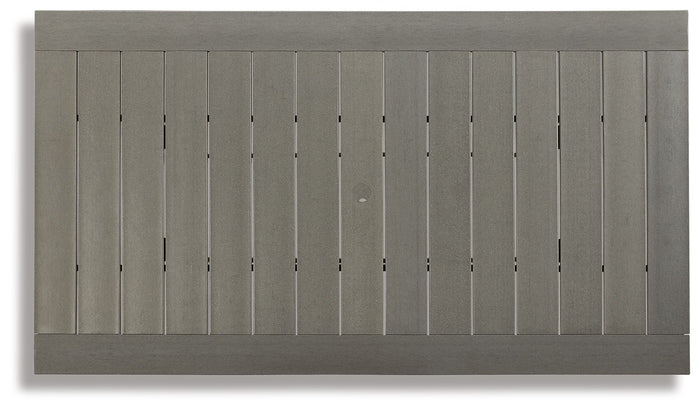 Visola - RECT Dining Table w/Umb OPT - Gray image 3