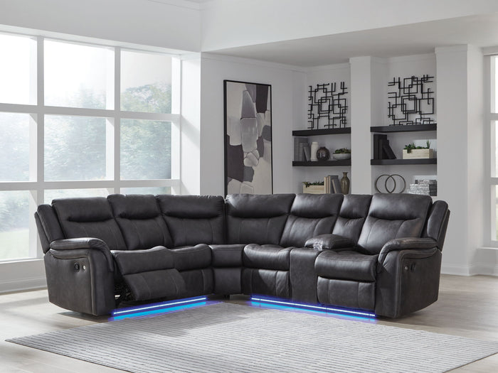 Sultan Meadow - 2-Piece Reclining Sectional - Carbon image 4