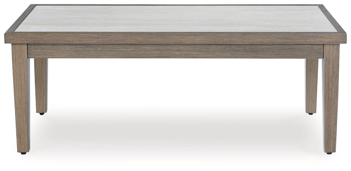 Rainier Ranch - Rectangular Cocktail Table - Brown / Beige image 4